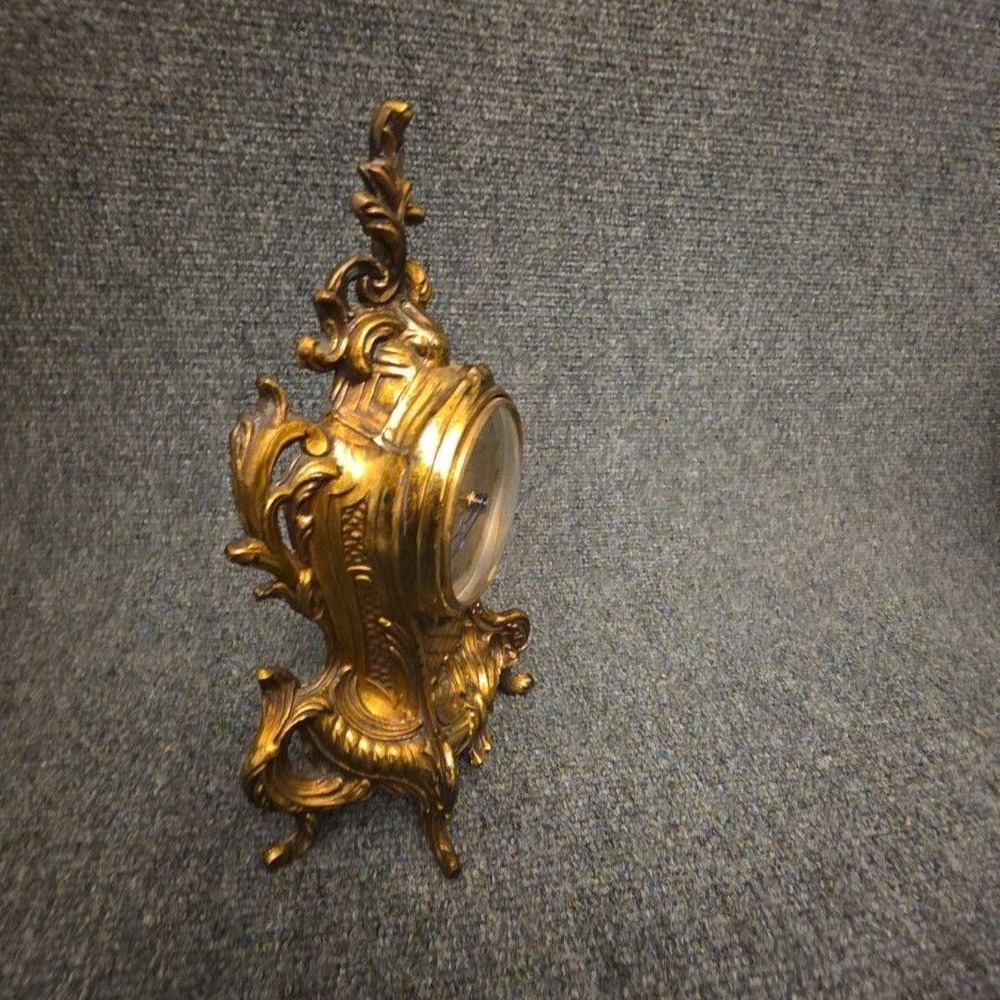 Vintage Kienzle Brass Rococo Mantel Clock Ornate Victorian Style Chronoquartz - Picture 4 of 12